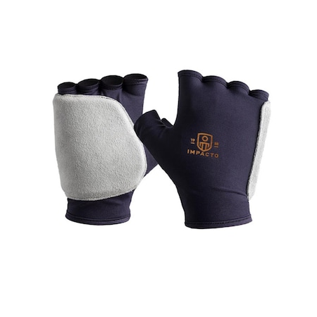 IMPACTO Anti-Impact Glove Double Padded Glove, Blue & Grey - Medium 52314210030
